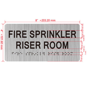 building sign 8X4 inch touch braille sign Braille BUILDING SIGN