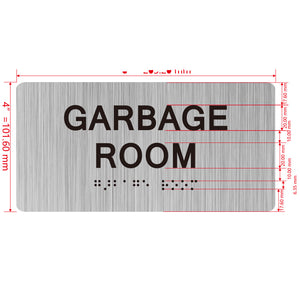 building sign 8X4 inch touch braille sign Braille BUILDING SIGN