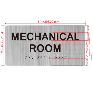 building sign 8X4 inch touch braille sign Braille BUILDING SIGN