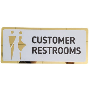 3D three-dimensional hollow men's and women's toilets signage portal sign UV acrylic toilet sign