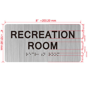 building sign 8X4 inch touch braille sign Braille BUILDING SIGN