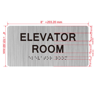 building sign 8X4 inch touch braille sign Braille BUILDING SIGN