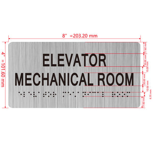 building sign 8X4 inch touch braille sign Braille BUILDING SIGN