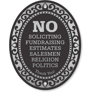 Spot no soliciting signs prohibit soliciting signs acrylic signs prohibit selling doorbells