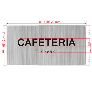 building sign 8X4 inch touch braille sign Braille BUILDING SIGN