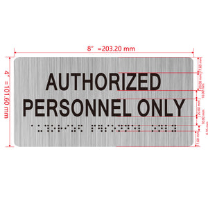 building sign 8X4 inch touch braille sign Braille BUILDING SIGN