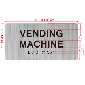 building sign 8X4 inch touch braille sign Braille BUILDING SIGN