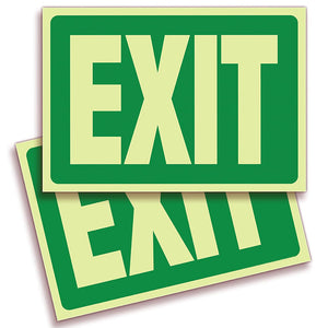 Spanish Bilingual Do not use elevators in case of fire, ladders Luminous fire signs Stickers