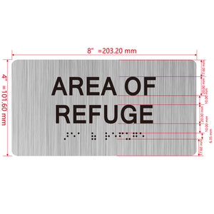 building sign 8X4 inch touch braille sign Braille BUILDING SIGN