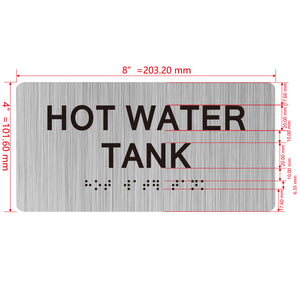 building sign 8X4 inch touch braille sign Braille BUILDING SIGN