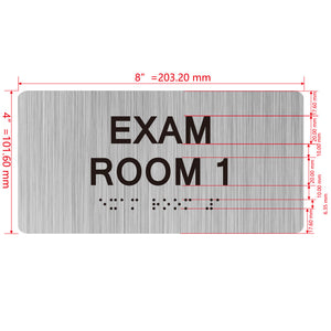 building sign 8X4 inch touch braille sign Braille BUILDING SIGN
