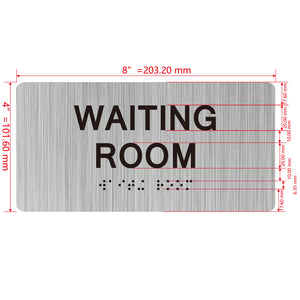 building sign 8X4 inch touch braille sign Braille BUILDING SIGN