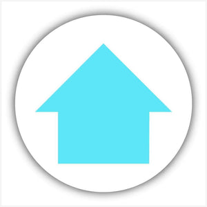 Blue Arrow Waymarker sign