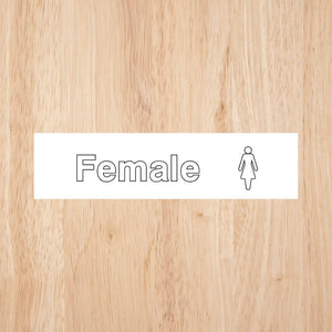 Female Toilet Standard Sign