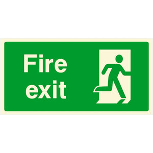 Fire Exit Right Sign