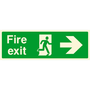 Fire Exit Sign | Right Arrow