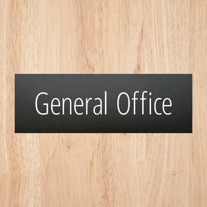 General Office Sign Midnight Black Landscape