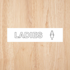 Ladies Toilet Standard Sign | CAPS