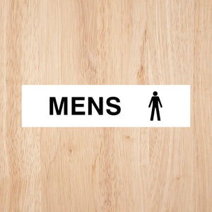 Mens Toilet Standard Sign | CAPS