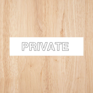Private Sign Caps