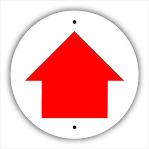 Red Arrow Waymarker sign