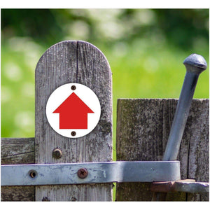 Red Arrow Waymarker sign