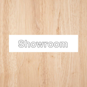 Showroom Door Sign