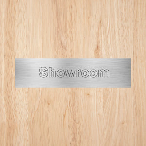 Showroom Door Sign