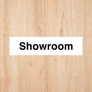 Showroom Door Sign