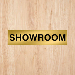 Showroom Door Sign CAPS