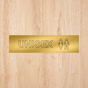 Unisex Toilet Standard Sign | CAPS