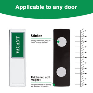 Privacy signs for office or meeting room doors, restrooms, and other locations