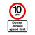 10 MPH Speed Limit Sign