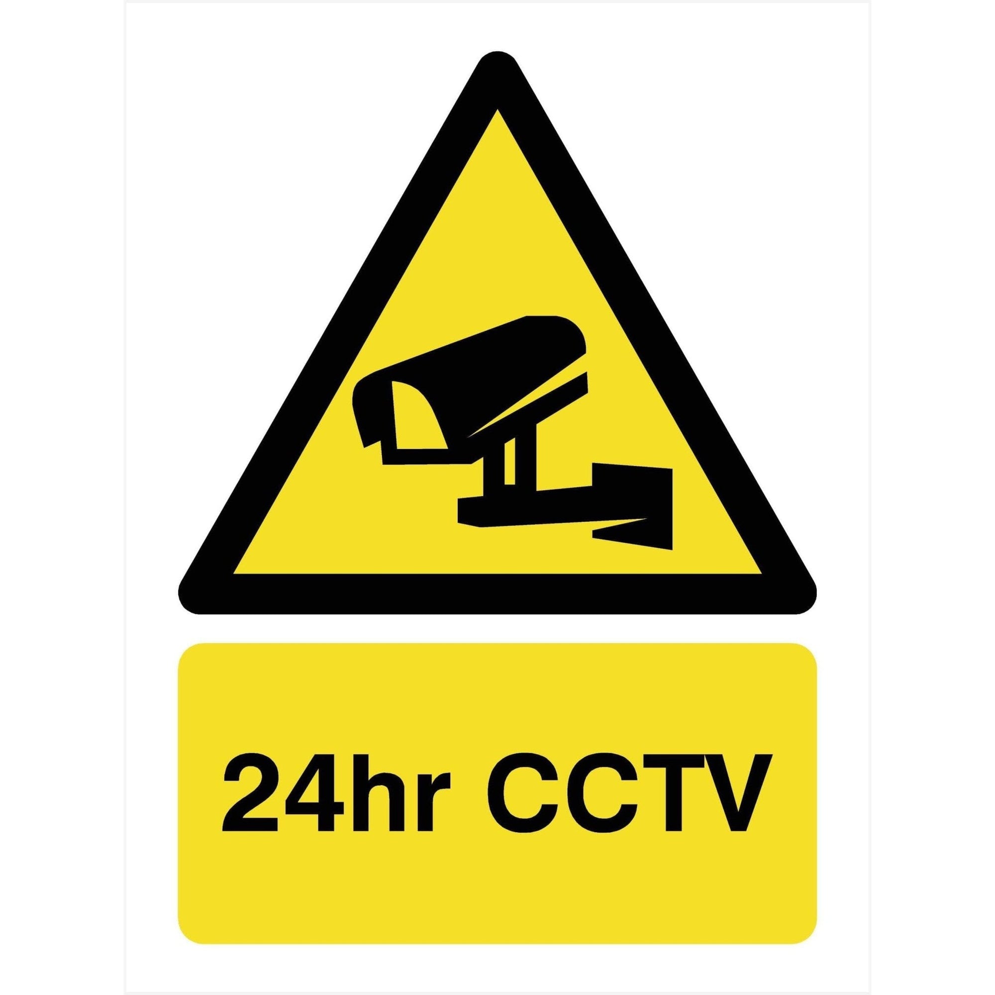 24 Hour CCTV Sign