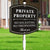 No Trespassing Signs on Private Property Aluminum Metal Traffic Piled for Residential Yards No Solicitation Signs