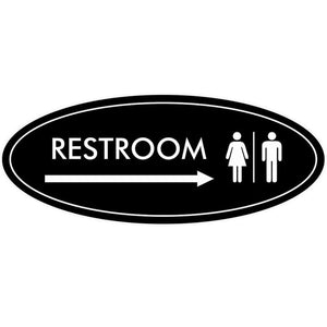 acrylic self-adhesive unisex toilet sign office door number business bathroom toilet sign