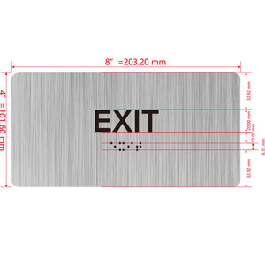 building sign 8X4 inch touch braille sign Braille BUILDING SIGN