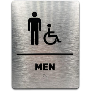 Customized Braille signs Men's and women's toilets Touch bump signs Braille signs