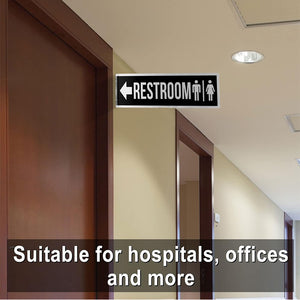 L-shaped double-sided toilet signs men's and women's toilets signs