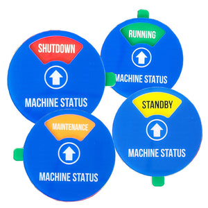 Acrylic machine equipment status sign Injection molding machine operation standby maintenance machine status sign