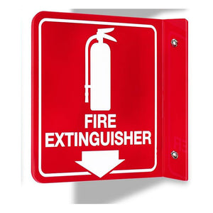 L-shaped fire extinguisher signs, plastic signs, V-shaped bending plastic signs, fire acrylic signs