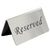 stainless steel desktop logo reserved table card Reserved restaurant double-sided card No smoking reminder card