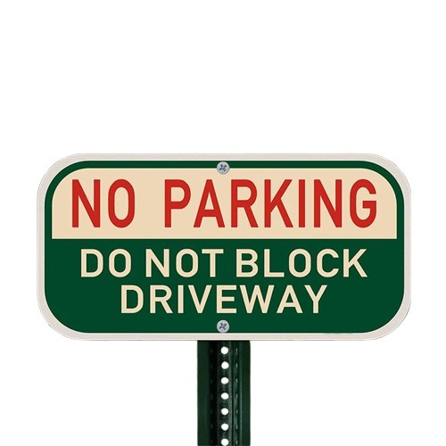 No Parking Driveway Sign No Blocking Driveway Safe Passage Signs