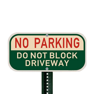 No Parking Driveway Sign No Blocking Driveway Safe Passage Signs