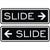 SLIDE DOOR SIGN Sliding door Glass door Tip sign Signage Sliding door