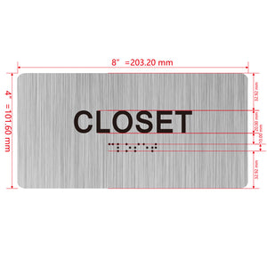 building sign 8X4 inch touch braille sign Braille BUILDING SIGN