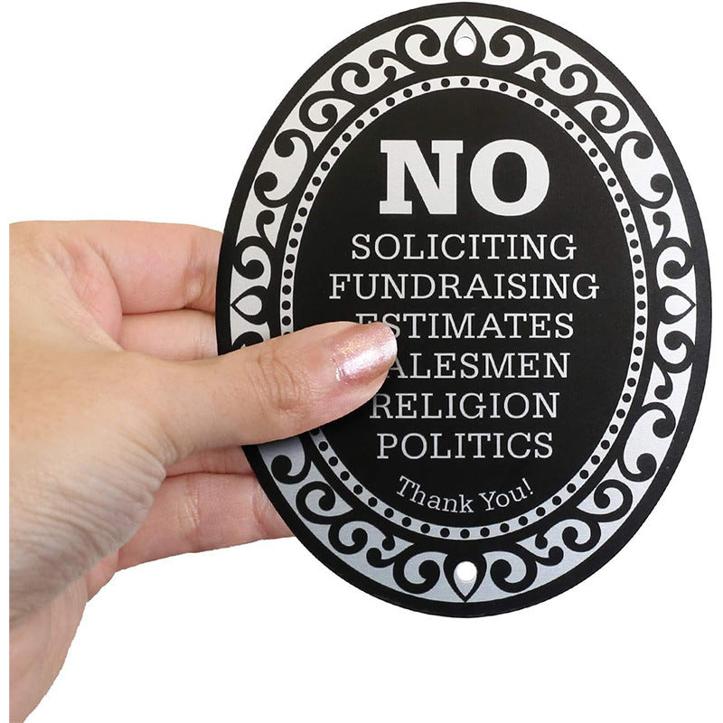 Spot no soliciting signs prohibit soliciting signs acrylic signs prohibit selling doorbells