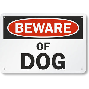 new Beware of Dog Signs Beware of Dog Signs Warning Home Decor Reflective Signs