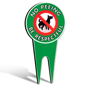 Double-sided printing high definition park signs Signs Warning signs Dog signs No Poop & pee dog signs