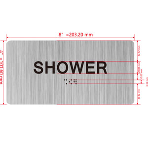 building sign 8X4 inch touch braille sign Braille BUILDING SIGN